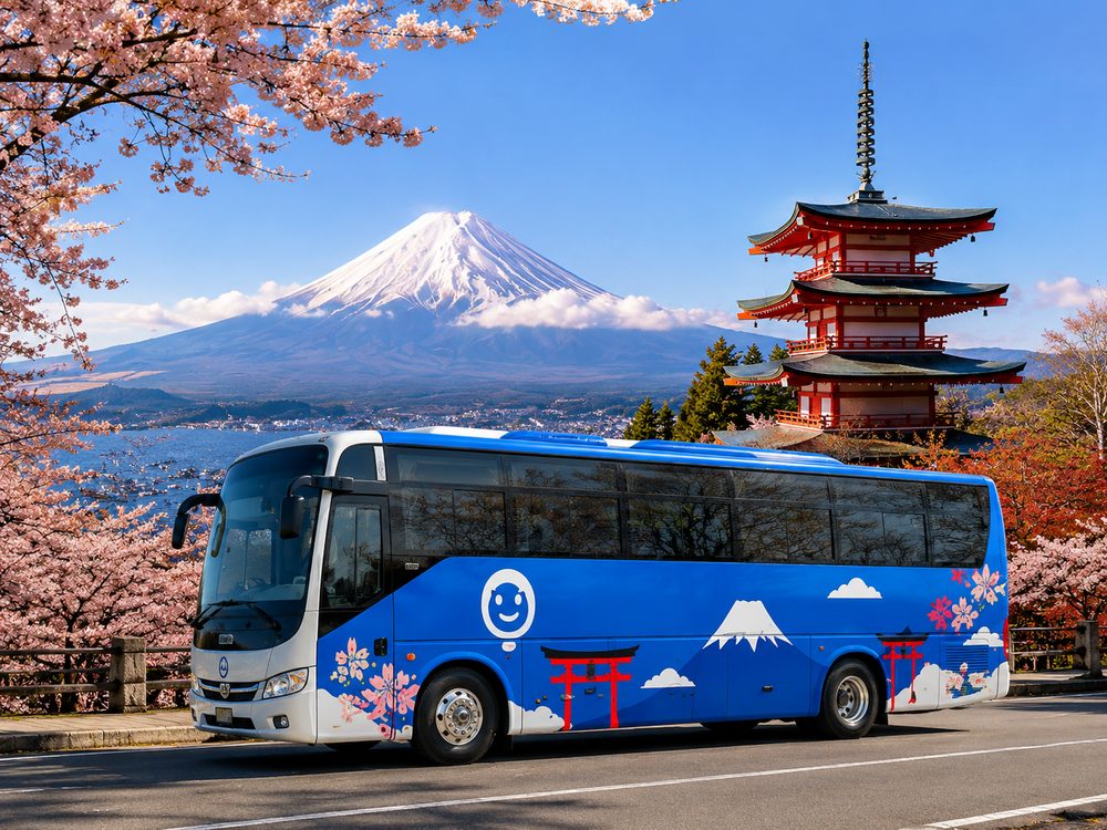 Tokyo to Mount Fuji by private coach