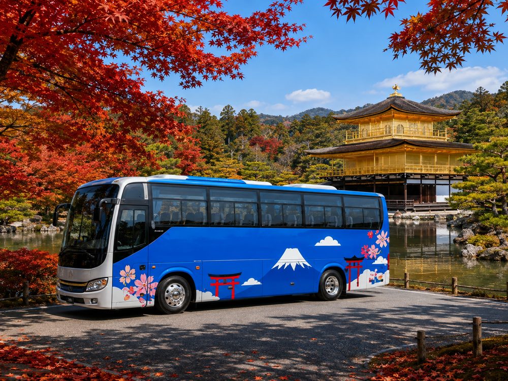 Reisebus mieten in Kyoto